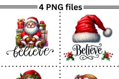 Festive Santa Claus PNG for Christmas Shirt &amp; Sublimation Product Image 2