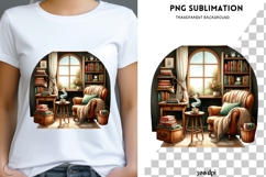Book nook png design for T-shirts Product Image 1