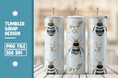 Bee And Flower Tumbler Wrap Design Product Image 1