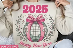 2025 Happy new year PNG, Happy New Year Sublimation Product Image 2