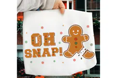 Oh Snap PNG, Trendy Funny Christmas PNG, Funny Christmas PNG Product Image 1