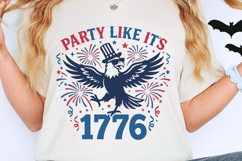 Party Like It's 1776 Svg, 4th Of July Svg, Patriotic Svg. Product Image 2