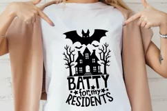 Batty For My Residents Svg, Nursing Home Svg, Halloween CNA. Product Image 2