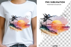 Sunset png design for T-shirts Product Image 1