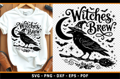 Witches brew SVG, Halloween SVG, Crow, Witch, Witchy SVG Product Image 1