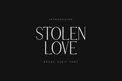 Stolen Love Rough Serif Font Product Image 1
