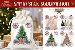 Abstract Christmas Tree Santa Sack, Winter Sublimation Product Image 1