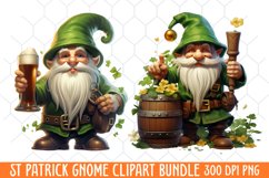 St Patricks gnome Clipart, St. Patrick&#039;s Day Clipart Product Image 2