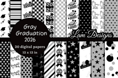 Graduation 2026 gray digital papers Product Image 1