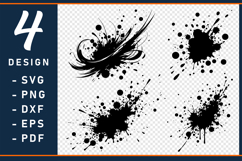 Brush Strokes SVG, Splatter SVG, Splashes SVG Product Image 1