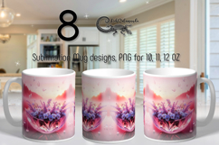 Fantasy sunset | 8 Mug Sublimation designs Product Image 1