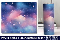 Pastel Galaxy Stars Tumbler Wrap Product Image 1