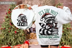 It's the Most Wonderful Time Of The Year, Christmas Raccoon Product Image 1