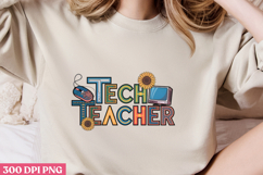 TECH TEACHER PNG, Teacher Sublimation Bundle PNG Product Image 1