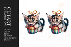 Grumpy Cat watercolor clipart sublimation Product Image 1
