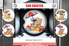 Car Coaster Summer Koala Product Image 1