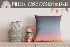 Sunset Sky Pillow Template, Stars Pillow Case Product Image 1