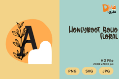 Honeyroot Boho Floral Monogram Product Image 1