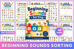 Beginning Sounds Sorting Workbook Product Image 1