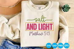 Salt And Light Matthew quotes Christian SVG Design Product Image 2