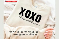 Valentine Sleeve SVG Design Valentine Love Svg XOXO quotes Product Image 1