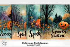 Spooky Season digital paper Product Image 1