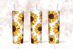 Sunflowers skinny tumbler 20 oz |Straight Seamless Wrap JPG Product Image 1