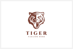 Tiger Head Logo Design Vector Illustration Product Image 1