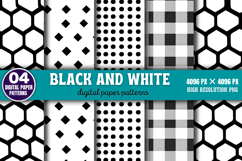 Black and White Digital Background Paper PNG Product Image 2