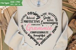 Bonus Mom Heart Shape SVG | Mother&#039;s Day Heart SVG PNG Product Image 2
