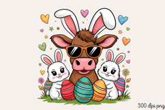 Retro Easter Day Sublimation PNG Product Image 1