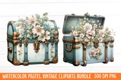 Watercolor Pastel Vintage Clipart Product Image 1