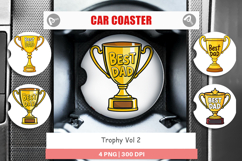 Car Coaster Trophy Product Image 1