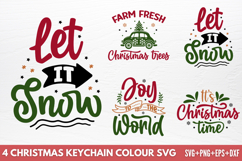 Christmas Keychain Colour SVG Product Image 1