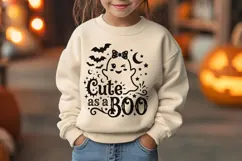 Cute As A Boo Svg, Funny Halloween Svg, Spooky Season Svg. Product Image 2