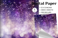 Purple glitter Background Wallpaper Sparkles Digital Paper Product Image 1