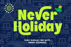 Never Holiday - Fancy Retro Font Product Image 1