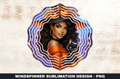 Halloween Girl Wind Spinner Sublimation Design Product Image 1