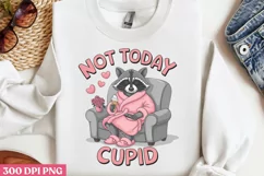 Not today cupid PNG,Sweet Valentines PNG Product Image 2