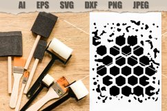 Stencil Honeycomb SVG Product Image 2