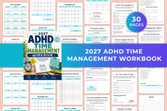 2027 ADHD Time Management Workbook | Daily Planner &amp; Product Product Image 1