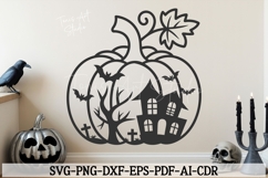 Pumpkin Halloween svg Laser Cut Sign Product Image 3