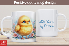 Cute Chick mug Positive Quote Mug designs Product Image 1
