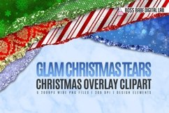 Glam Christmas Tears Clipart Product Image 1