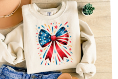 USA Bow Svg | 4th of July Svg | Shirt Svg Product Image 2