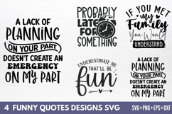Funny Quotes Designs SVG Product Image 1