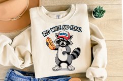 Red White and Feral svg | Svg Files for Cricut | Shirt Svg Product Image 2