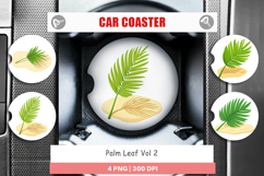 Car Coaster Palm Leaf Product Image 1