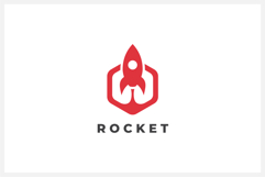 Rocket Launch Logo Design Vector Illustration Product Image 1