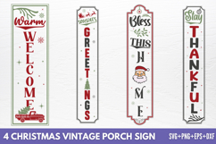 Christmas Vintage Porch Sign SVG Product Image 1